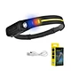 Waterproof Camping Headlight Silicone COB Sensor Head Lamp Light Type-c Rechargeable Led Headlamps